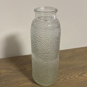 Vintage Pebbled Glass Vase